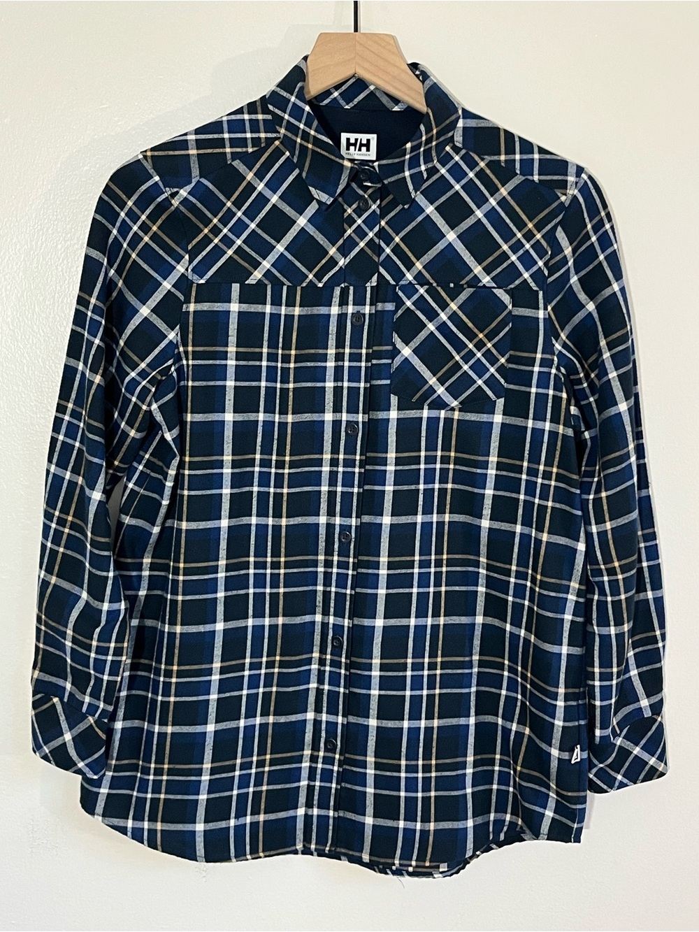 Helly Hansen Plaid Lokka Long Sleeve Button-Down Shirt size Medium Gorpcore